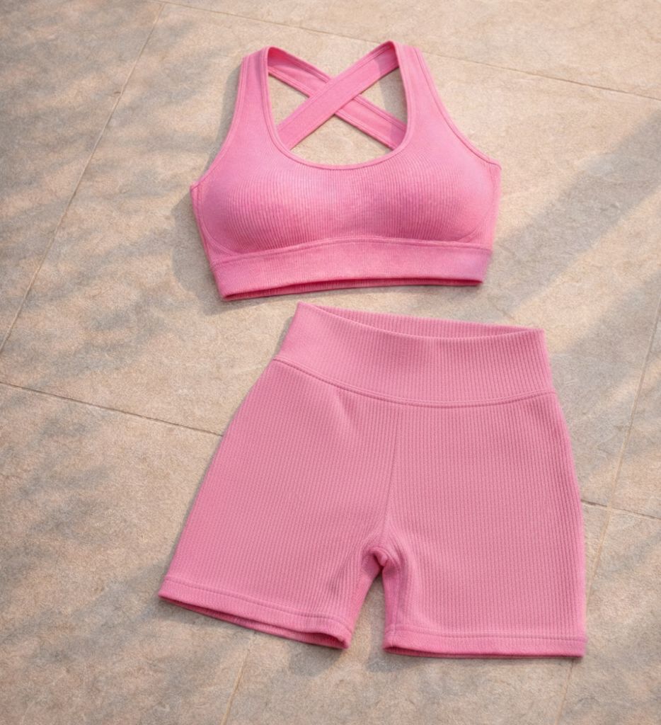 Top deportivo rosado